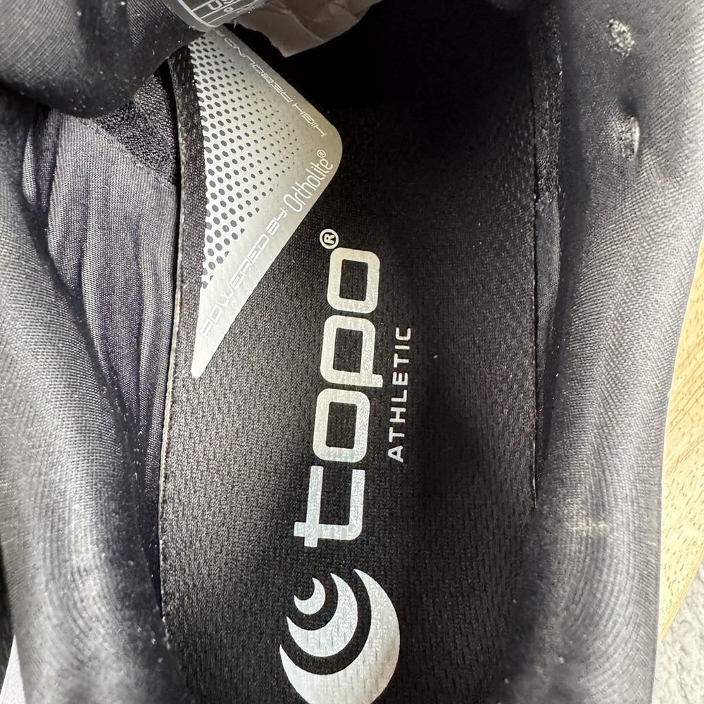 Topo Athletic Aura Womens Size 9 Black White 5mm Drop Road Running Shoes - Picture 11 of 13